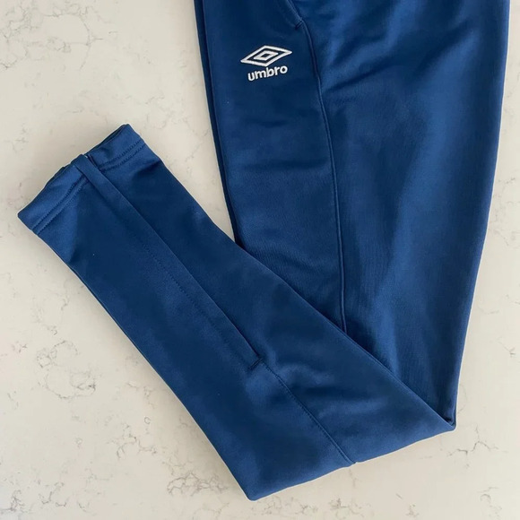 Umbro DG Athletic Pull On Polyester Elasticized Waist Track Pants Blue Sz M - Picture 3 of 14